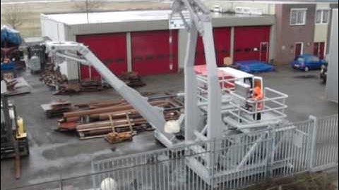 Deepwater Transponder Winchsystem winch with spooling device 3.500 mtr cap. - A-frame