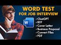 How to Pass the Microsoft Word Job Interview Test
