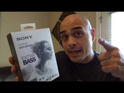 Sony MDR-XB50BS Bluetooth Headphones Review/Unboxing