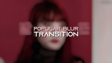 Popular blur transition | after effects tutorial
