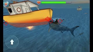 ► Hungry Shark Attack All Sea Shark, Dragon,Fish,Catfish,Boat,Man | Scary Shark Evolution 3D screenshot 2