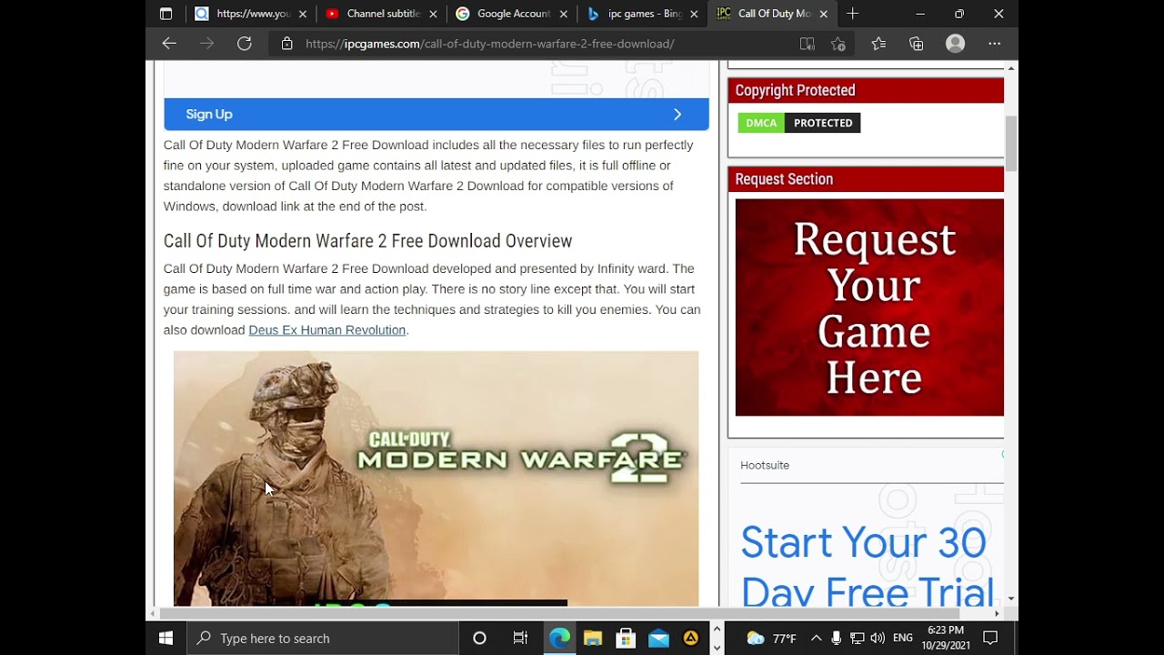 call of duty modern war fare 2 download step by step