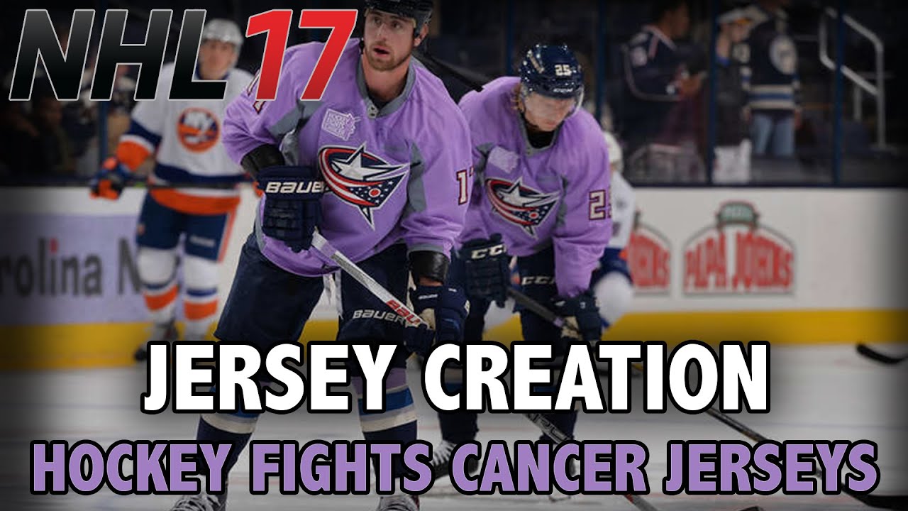 Nhl 17 Jersey Creation Hockey Fights Cancer Jerseys You