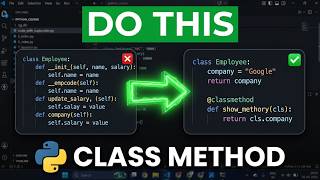 Class Method Explained | @classmethod in Python with Real-World Examples | Beginner to Advanced