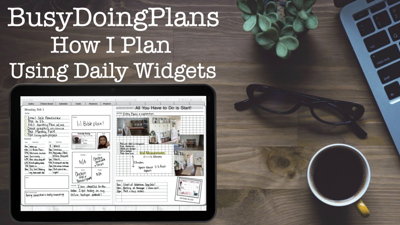 How I plan Daily Using Widgets | How I use a digital planner - YouTube