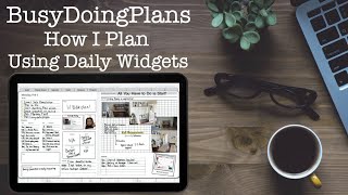 How I plan Daily Using Widgets | How I use a digital planner