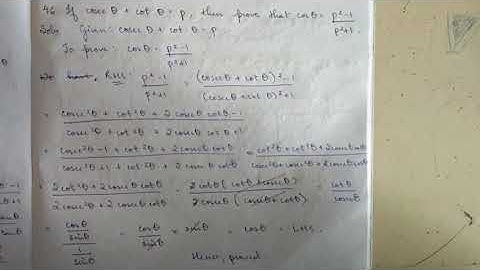 MBSE Class 10: Trigonometric Identities Video 11 | English and Mizo