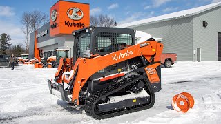 Snow Track VS H-Pattern Track Test! Kubota Skid Steer SVL-75