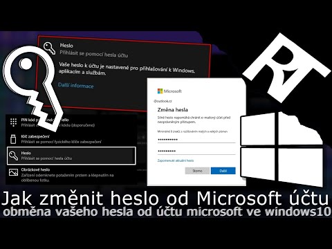 Jak si změnit heslo od účtu Microsoft ve Windows 10 – Jak změnit heslo v počítači (tutoriál)