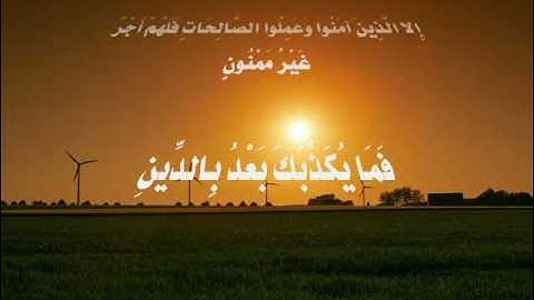 Surah 95: at-Tin سورة التين  by Muhammad Siddiq Minshawi