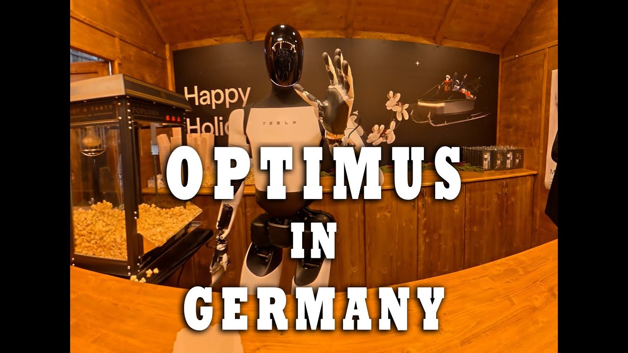 Tesla's Optimus Robot Goes Viral: Popcorn Service with a Cheeky Twist in Berlin 🎄🤖