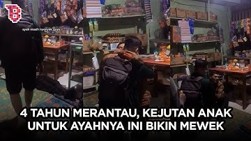 Haru, anak pulang ke rumah usai 4 tahun merantau, beri kejutan ayah yang sedang tidur | TRENDING