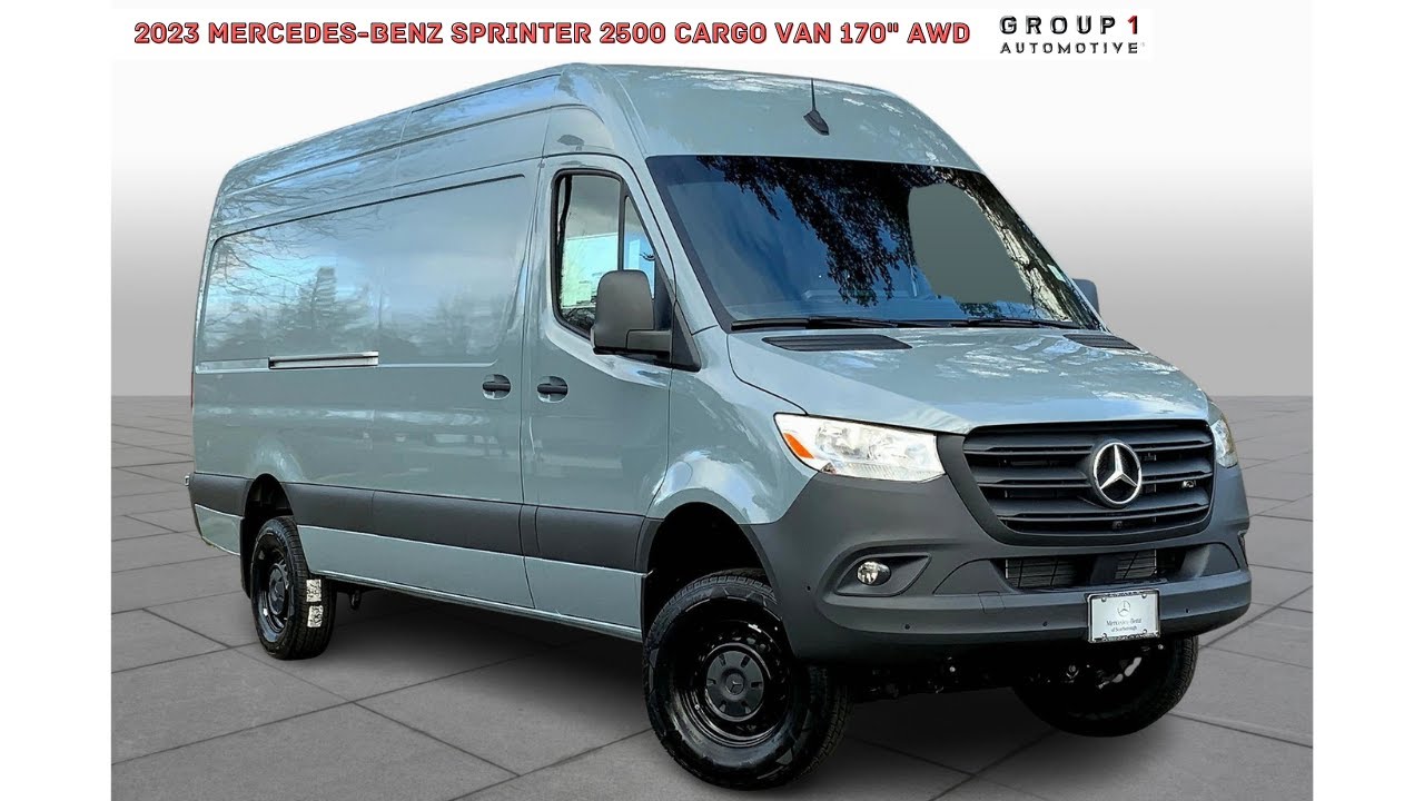 2023 MercedesBenz Sprinter 2500 Cargo Van 170" AWD Video Tour with