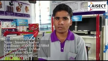 Success story of AISECT DDUGKY trainee Jitendra Chauhan