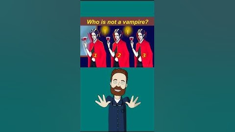 Who Is NOT a Vampire? Only Geniuses Can Guess!#shorts