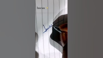 Imran name signature request done ✅ #shorts