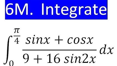 DEFINITE INTEGRAL MISCELLANEOUS QUESTION 30 . NCERT CLASS12