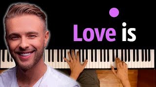 Егор Крид - Love is ● караоке | PIANO_KARAOKE ● ᴴᴰ + НОТЫ & MIDI