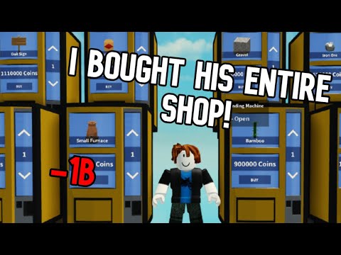 I Bought His Entire Shop In Roblox Skyblock Roblox Islands 500 000 000 Youtube - roblox itzsabrinaaxx not purple buy likes guys