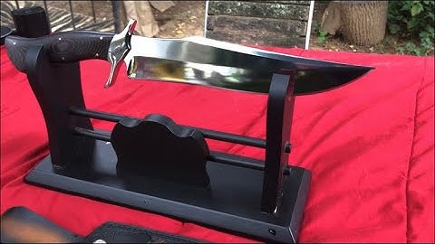 Vetus Tiger Bowie Knife -,Hand Made Knives Part 1 of 2