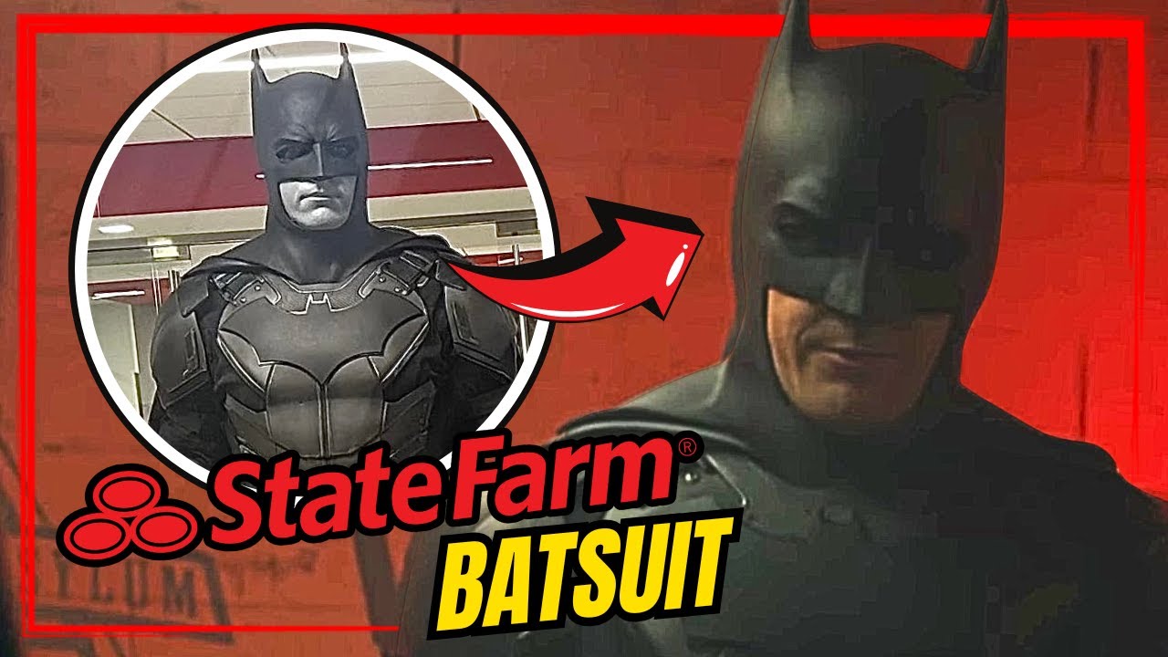 Более пристальный взгляд на костюм Бэтмена State Farm!