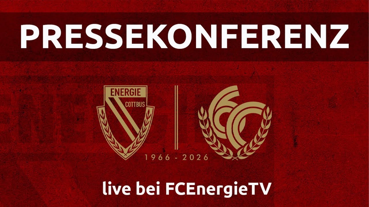 Pressekonferenz nach der Drittligapartie \\ FC Energie Cottbus vs. SC Verl