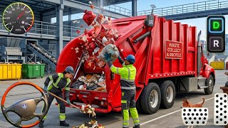 Garbage Trash Truck Realistic 3D Game - City Road Garbage Dumper Truck Games - Android Gameplay screenshot 3