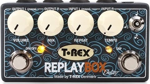 T-REX Replay Box delay pedal, by Msm workshop