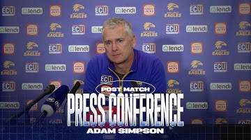 Simpson post-match v Crows