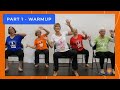 Chair yoga dance recital  part 1 warmup  sherry zak morris  the yoga vista chair yoga dancers