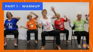 Chair Yoga Dance Recital  Part 1: WarmUp  Sherry Zak Morris & the Yoga Vista Chair Yoga Dancers