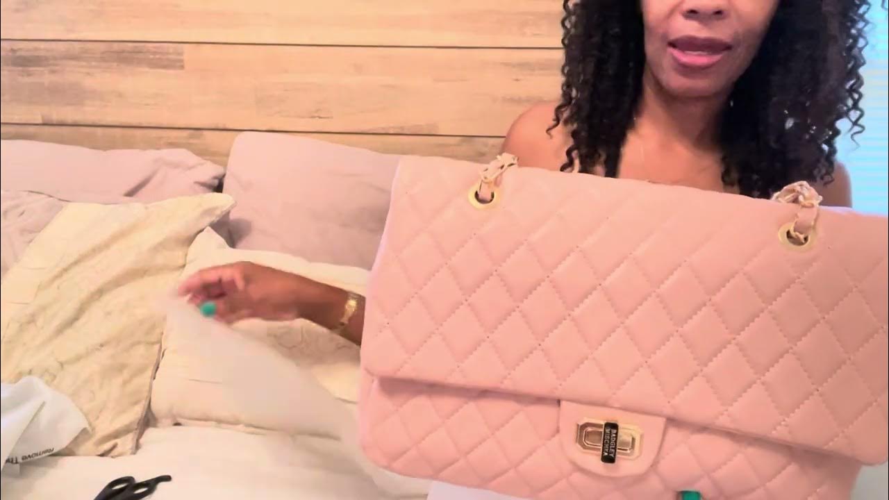 Chanel Dupe by Badgley Mischka under $100 ( vs.Authentic Chanel flap bag)  Unbelievable how similar!! 