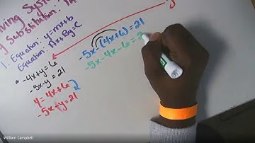 Solving Systems of Equations  (Substitution) Part 2