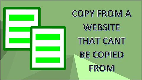 How To Copy Text And Images From A Protected Website