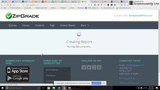 Item Analysis, Individual Student Answer Pages, Export as CSV File in Zip Grade