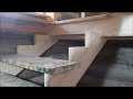 Монтаж лестницы /Как закрепить косоур на перекрытии в 200 мм. / ступенька 48