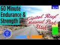 60 Minute Strength & Endurance | Indoor Cycling Workout | Capitol Reef National Park, Utah