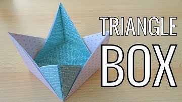 How to Make a Paper triangle box | storage box ideas | #origami #origamitutorial  #papercraft