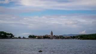 Timelapse with sky, sea and floating yachts. 4K/UHD/2160p Timelapse