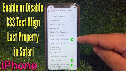 How to Enable or Disable CSS Text Align Last Property in Safari on iPhone X