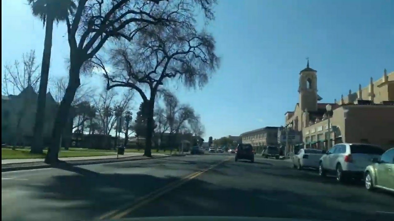 Hanford,Ca Driving 1 (Downtown +Train)
