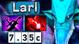 Ларл разваливает на Лешраке под Виспом! - Larl Leshrac 7.35 DOTA 2