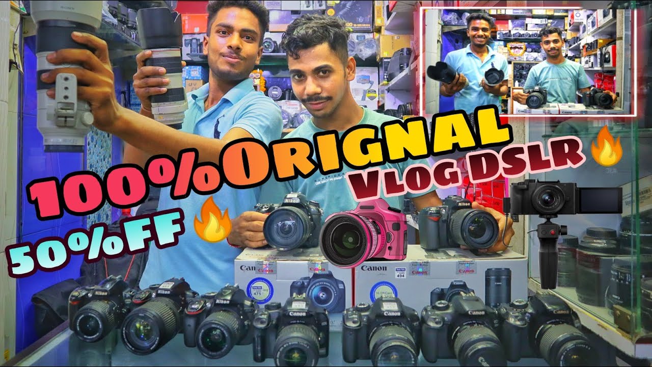 Vlog DSLR Camera शुरू ₹7000 में DSLR कैमरा Second Hand DSLR Camera market Chandni Chowk Delhi
