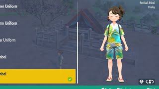 How To Get The Flashy Festival   Jinbei Outfit Pokémon Scarlet And Violet Teal Mask DLC