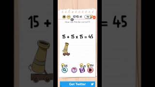 Brain Test Level 61626364656667686970 Level Answers