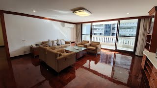 Spacious 3+1 bedroom apartment for rent Bangkok ASA Garden Sukhumvit 24 nice balcony Pet Friendly