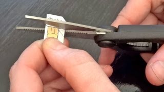 How to cut your SIM card (Micro SIM, Nano SIM  iPhone 5)