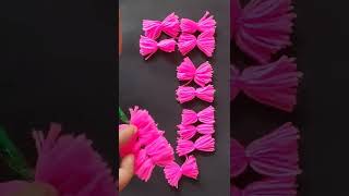 Woolen Flower Guldasta Making Ideas #paperflower #youtubeshorts #crafts #viralvideo #viralshorts