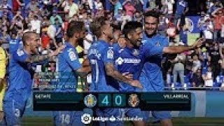 Getafe vs Villarreal 4-0 All Goals & Highlights La Liga 24/09/2017