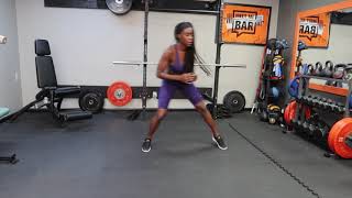 Lateral Shuffle Burpees